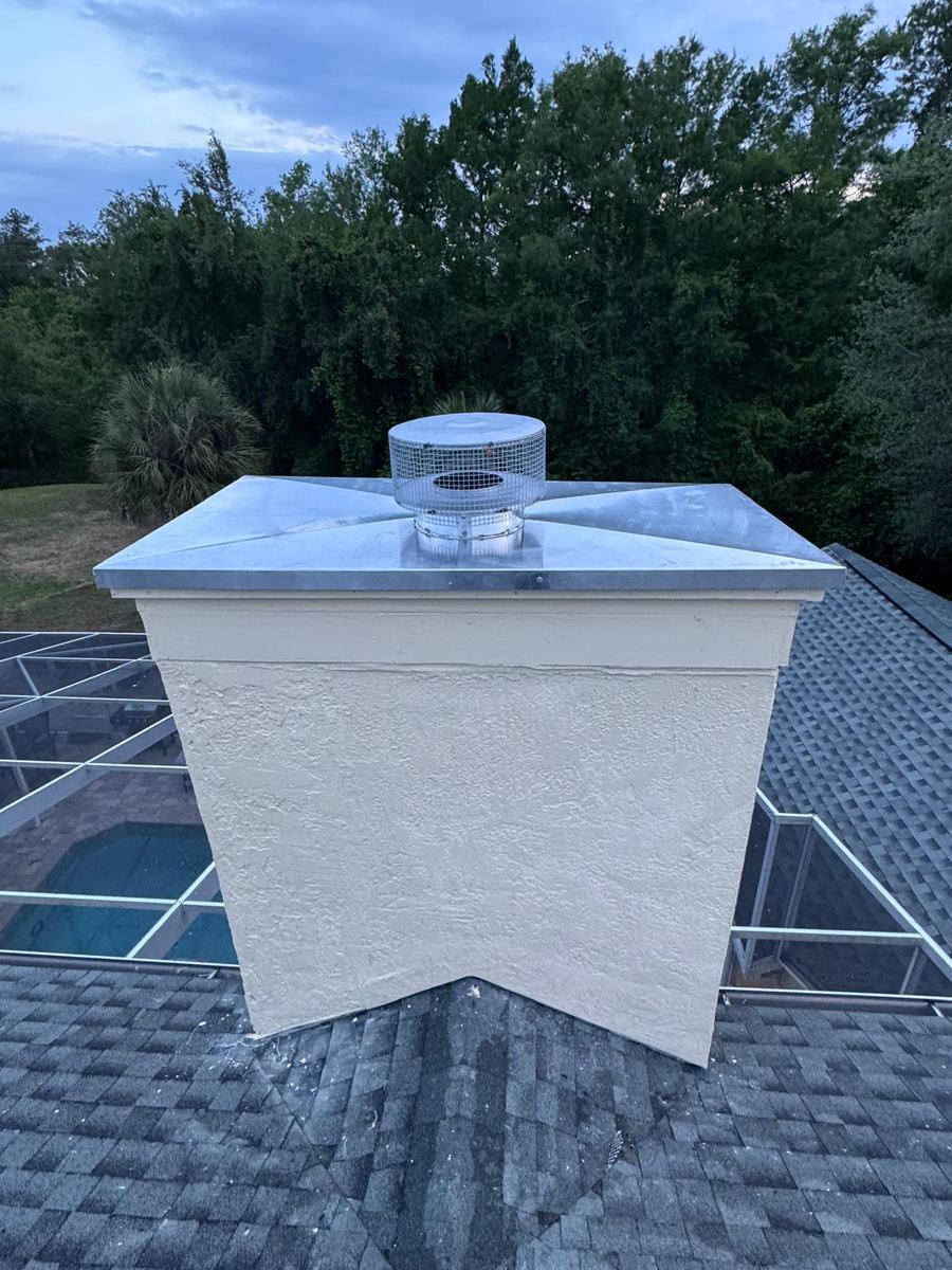 Finished chimney cap